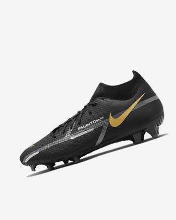 Nike Phantom GT2 Academy Dynamic Fit MG Negros Metal Dorados Grises Oscuro Metal Grises Oscuro | MX 2305